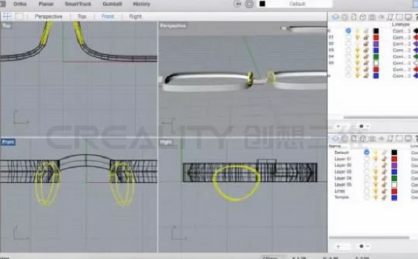 3D打印機專屬定制眼鏡框 3D打印機專屬定制眼鏡框